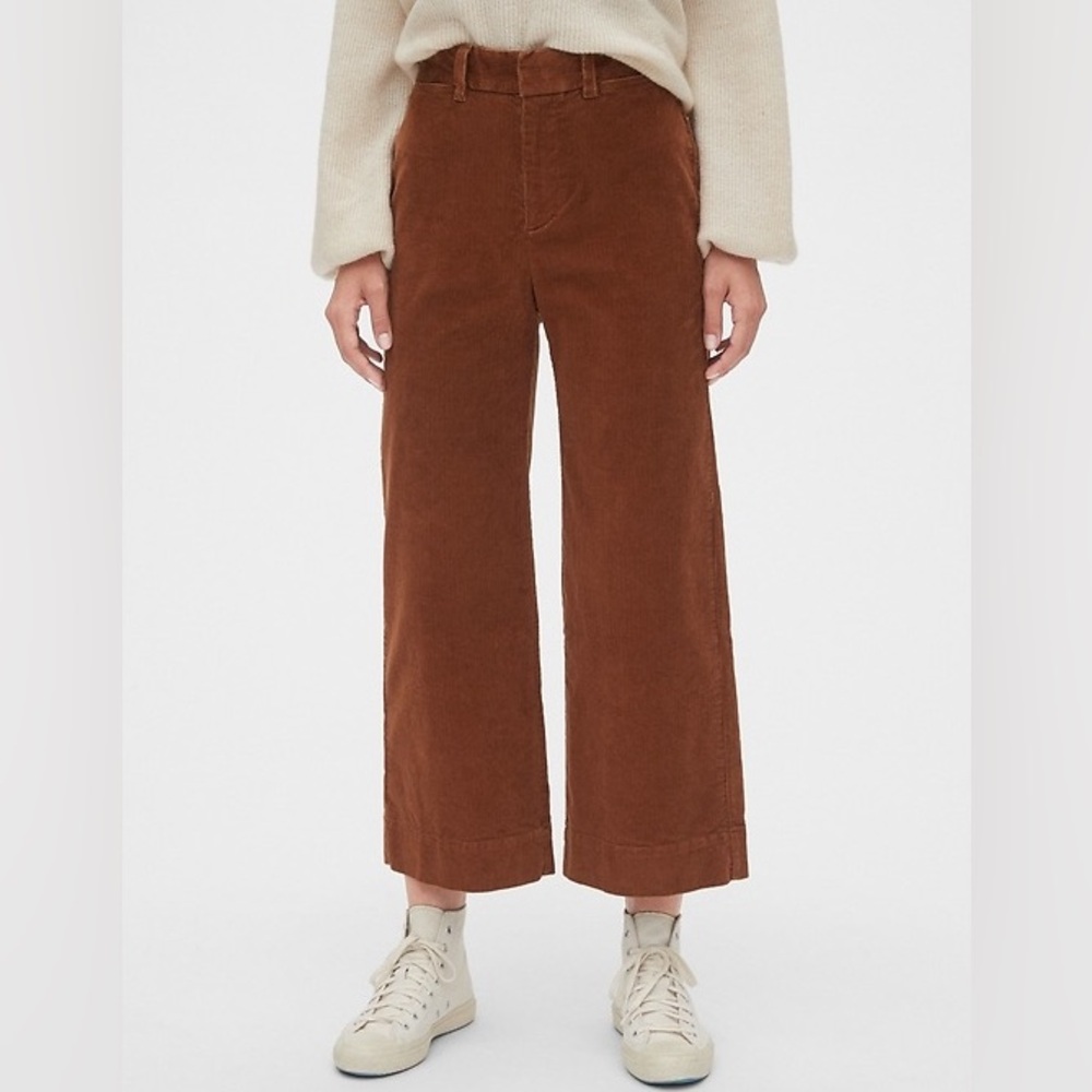 GAP Wide Leg Corduroy Crop Pants